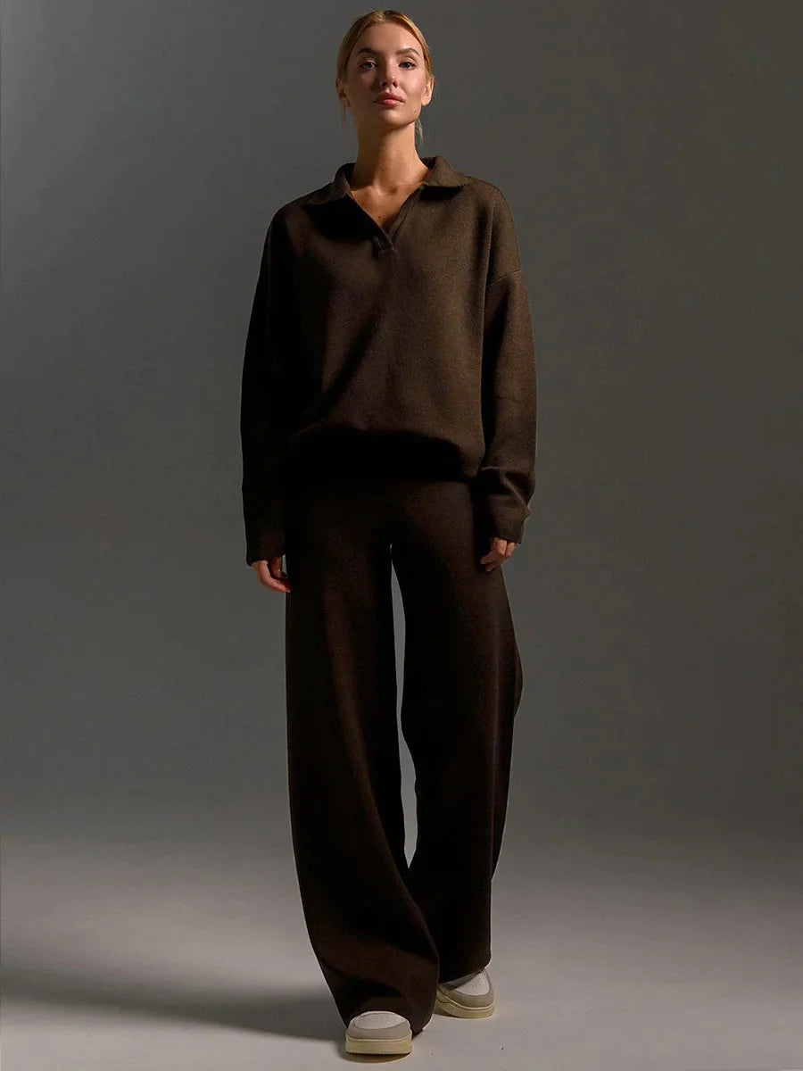 Cozy Lounge Set for Women | Soft Knit Fabric, Stylish & Comfortable